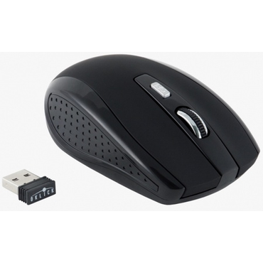 Мышь Oklick 455MW беспроводная, 1600dpi, USB, чёрный